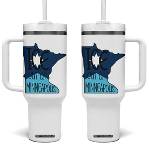 Ice Out Of Minneapolis Tumbler With Handle Minnesota Community Support Gift TS12 One Size: 40 oz White Print Your Wear