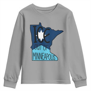 Ice Out Of Minneapolis Youth Sweatshirt Minnesota Community Support Gift TS12 Sport Gray Print Your Wear