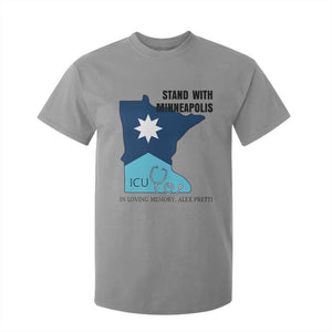 Stand With Minneapolis T Shirt For Kid In Loving Memory Of Alex TS12 Sport Gray Print Your Wear