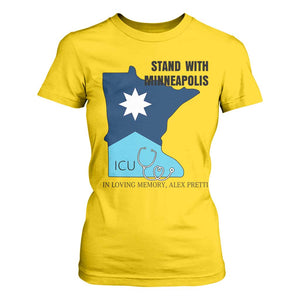 Stand With Minneapolis T Shirt For Women In Loving Memory Of Alex TS12 Daisy Print Your Wear