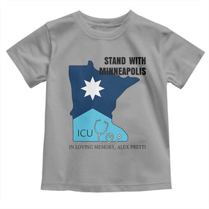 Stand With Minneapolis Toddler T Shirt In Loving Memory Of Alex TS12 Sport Gray Print Your Wear