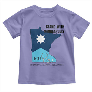 Stand With Minneapolis Toddler T Shirt In Loving Memory Of Alex TS12 Violet Print Your Wear
