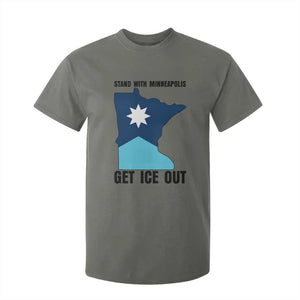 Stand With Minneapolis T Shirt For Kid Social Justice Support TS12 Military Green Print Your Wear