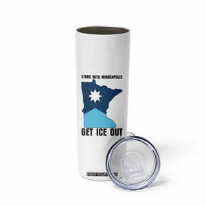 Stand With Minneapolis Skinny Tumbler Social Justice Support TS12 Print Your Wear