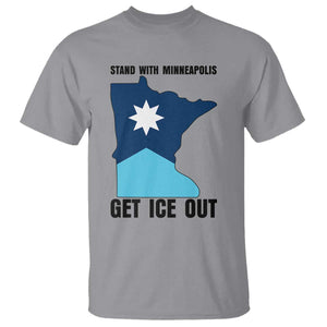 Stand With Minneapolis T Shirt Social Justice Support TS12 Sport Gray Print Your Wear