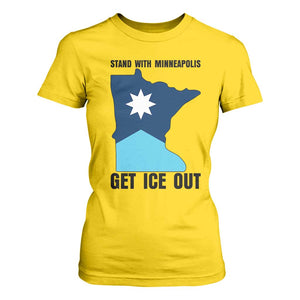 Stand With Minneapolis T Shirt For Women Social Justice Support TS12 Daisy Print Your Wear