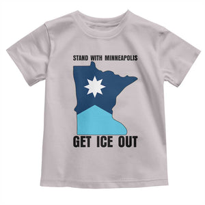 Stand With Minneapolis Toddler T Shirt Social Justice Support TS12 Ice Gray Print Your Wear