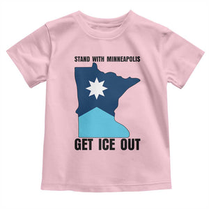 Stand With Minneapolis Toddler T Shirt Social Justice Support TS12 Light Pink Print Your Wear