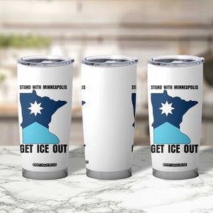 Stand With Minneapolis Tumbler Cup Social Justice Support TS12 Print Your Wear
