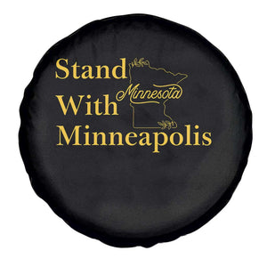 Stand With Minneapolis Spare Tire Cover Community And Social Justice Gift TS12 Print Your Wear