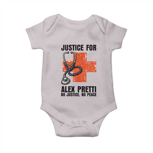 Justice For Alex Pretti Baby Onesie Minneapolis Support Gift TS12 Ice Gray Print Your Wear