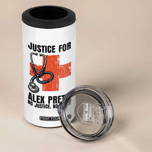 Justice For Alex Pretti 4 in 1 Can Cooler Tumbler Minneapolis Support Gift TS12 Print Your Wear