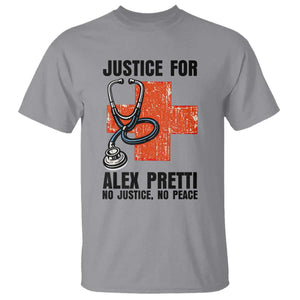 Justice For Alex Pretti T Shirt Minneapolis Support Gift TS12 Sport Gray Print Your Wear