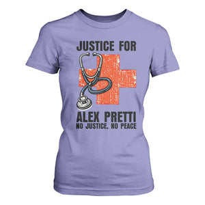Justice For Alex Pretti T Shirt For Women Minneapolis Support Gift TS12 Violet Print Your Wear