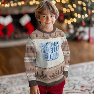 We Are All Pretti Good Ugly Christmas Sweater Justice And Solidarity Support Gift TS12 Mocha Mousse Print Your Wear