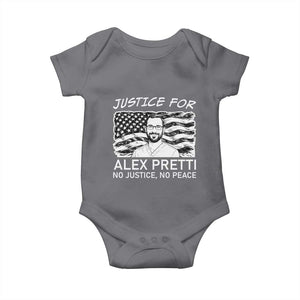 Minneapolis Strong Stand With Alex Baby Onesie Justice And Solidarity Support Gift TS12 Charcoal Print Your Wear