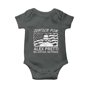 Minneapolis Strong Stand With Alex Baby Onesie Justice And Solidarity Support Gift TS12 Dark Heather Print Your Wear