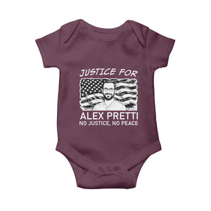 Minneapolis Strong Stand With Alex Baby Onesie Justice And Solidarity Support Gift TS12 Maroon Print Your Wear