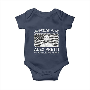 Minneapolis Strong Stand With Alex Baby Onesie Justice And Solidarity Support Gift TS12 Navy Print Your Wear