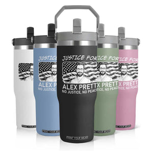 Minneapolis Strong Stand With Alex Flip Straw Tumbler Justice And Solidarity Support Gift TS12 Print Your Wear
