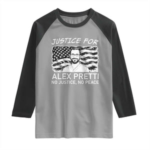 Minneapolis Strong Stand With Alex Raglan Shirt Justice And Solidarity Support Gift TS12 Sport Gray Black Print Your Wear