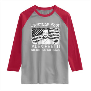 Minneapolis Strong Stand With Alex Raglan Shirt Justice And Solidarity Support Gift TS12 Sport Gray Red Print Your Wear