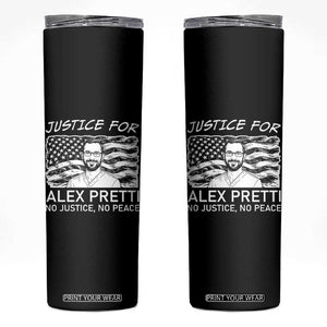 Minneapolis Strong Stand With Alex Skinny Tumbler Justice And Solidarity Support Gift TS12 Black Print Your Wear