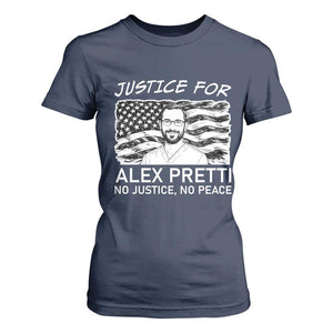 Minneapolis Strong Stand With Alex T Shirt For Women Justice And Solidarity Support Gift TS12 Navy Print Your Wear