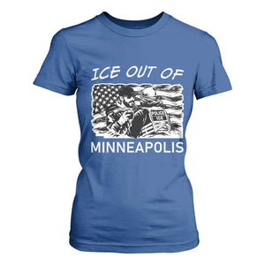 Ice Out Of Minneapolis T Shirt For Women Minnesota Protest Support Gift TS12 Royal Blue Print Your Wear