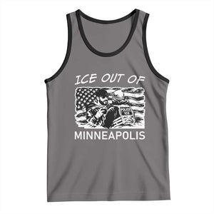 Ice Out Of Minneapolis Tank Top Minnesota Protest Support Gift TS12 Deep Heather Black Print Your Wear