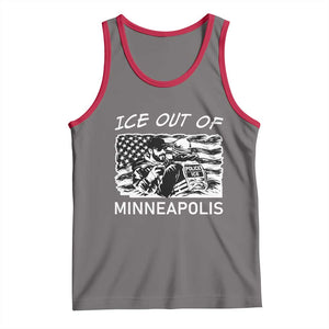 Ice Out Of Minneapolis Tank Top Minnesota Protest Support Gift TS12 Deep Heather Red Print Your Wear