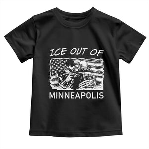 Ice Out Of Minneapolis Toddler T Shirt Minnesota Protest Support Gift TS12 Black Print Your Wear