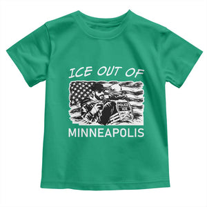 Ice Out Of Minneapolis Toddler T Shirt Minnesota Protest Support Gift TS12 Irish Green Print Your Wear