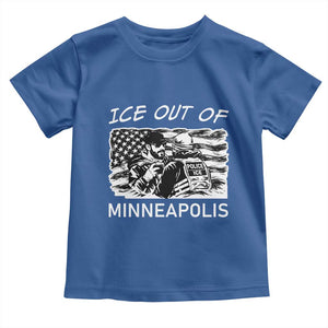 Ice Out Of Minneapolis Toddler T Shirt Minnesota Protest Support Gift TS12 Royal Blue Print Your Wear