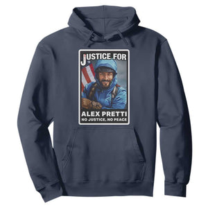 Justice For Alex Pretti Hoodie Minneapolis USA Support Gift TS12 Navy Print Your Wear