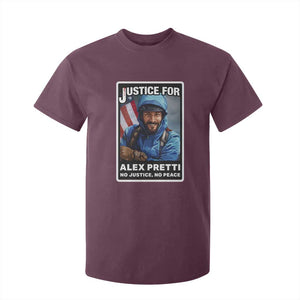 Justice For Alex Pretti T Shirt For Kid Minneapolis USA Support Gift TS12 Maroon Print Your Wear