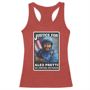 Justice For Alex Pretti Racerback Tank Top Minneapolis USA Support Gift TS12 Red Print Your Wear