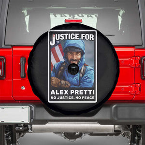 Justice For Alex Pretti Spare Tire Cover Minneapolis USA Support Gift TS12 Black Print Your Wear