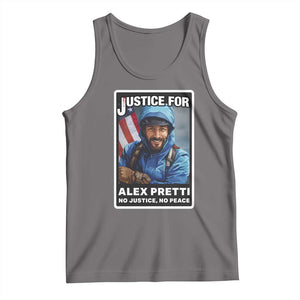 Justice For Alex Pretti Tank Top Minneapolis USA Support Gift TS12 Deep Heather Print Your Wear