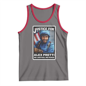 Justice For Alex Pretti Tank Top Minneapolis USA Support Gift TS12 Deep Heather Red Print Your Wear
