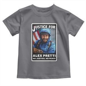 Justice For Alex Pretti Toddler T Shirt Minneapolis USA Support Gift TS12 Charcoal Print Your Wear