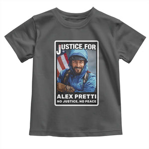 Justice For Alex Pretti Toddler T Shirt Minneapolis USA Support Gift TS12 Dark Heather Print Your Wear