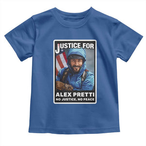Justice For Alex Pretti Toddler T Shirt Minneapolis USA Support Gift TS12 Royal Blue Print Your Wear