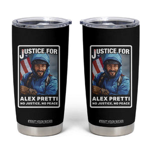 Justice For Alex Pretti Tumbler Cup Minneapolis USA Support Gift TS12 Black Print Your Wear