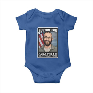 American Flag Minneapolis Support For Alex Gift Baby Onesie TS12 Royal Blue Print Your Wear