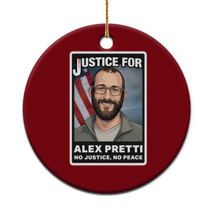 American Flag Minneapolis Support For Alex Gift Ceramic Ornament TS12 1pc Red Print Your Wear