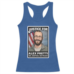 American Flag Minneapolis Support For Alex Gift Racerback Tank Top TS12 Royal Blue Print Your Wear