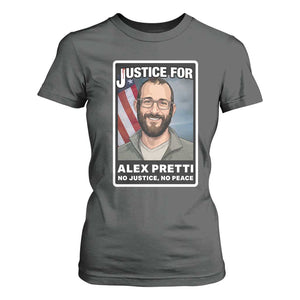 American Flag Minneapolis Support For Alex Gift T Shirt For Women TS12 Dark Heather Print Your Wear