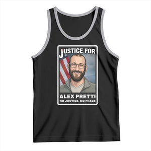 American Flag Minneapolis Support For Alex Gift Tank Top TS12 Black Athletic Heather Print Your Wear