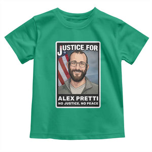 American Flag Minneapolis Support For Alex Gift Toddler T Shirt TS12 Irish Green Print Your Wear